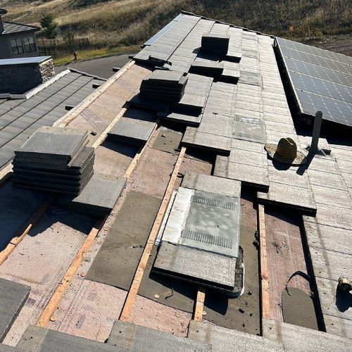 detach and reset in progress for solar installation by Elite Solar Solutions in Denver, CO